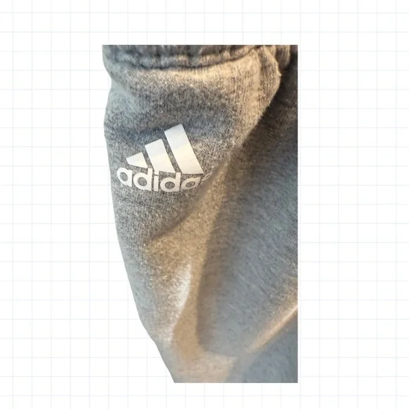 Adidas Light Gray Jogger Sweatpants Activewear | Size Large - Picture 4 of 7